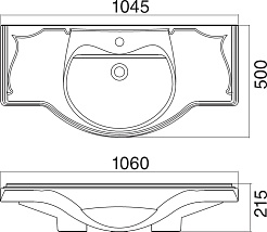 Misty Мебель для ванной Латте 105 2 ящика белая – фотография-8